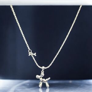 Balloon Dog with a Bone Necklace